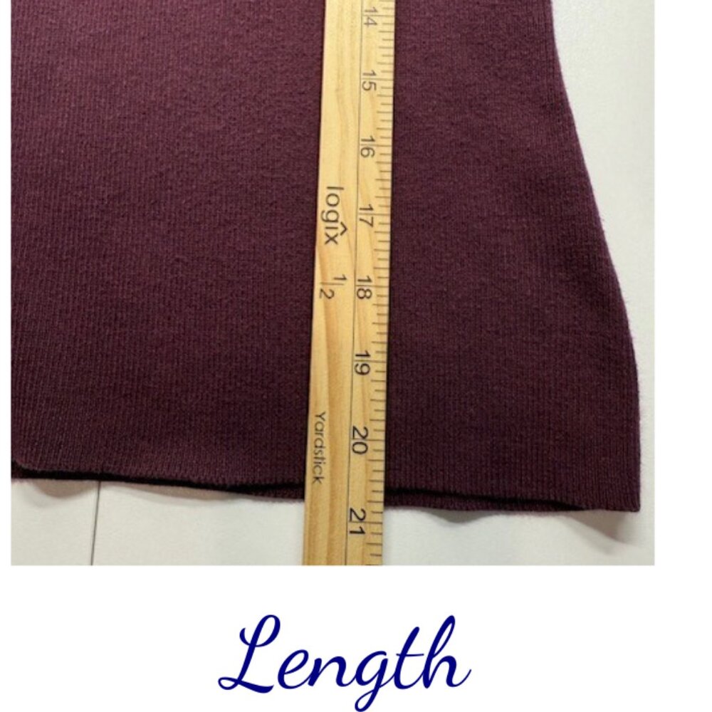 Tailor B. Moss Clothing Sweater Wine Size Small - Picture 5 of 5